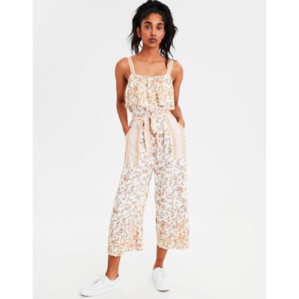 Vintage floral romper